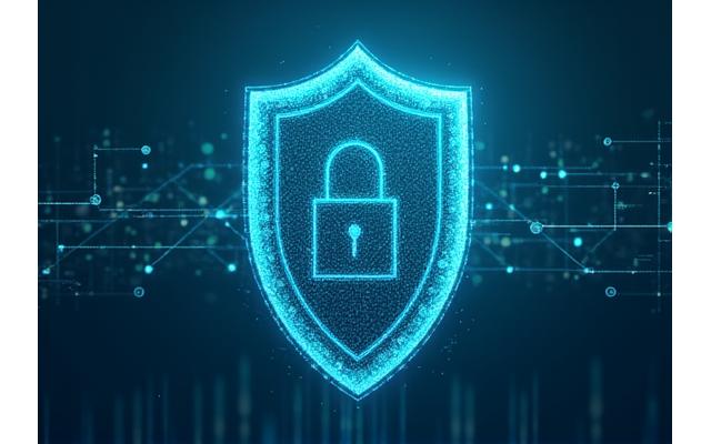 Eine Person, die über Symbole für Datenschutz und Compliance nachdenkt, umgeben von Gesetzestexten und sicheren Netzwerkverbindungen.